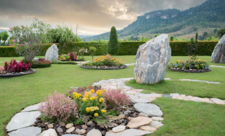 Jardines con Piedras y Troncos: A Natural Approach to Garden Design