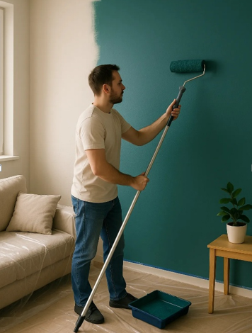 Paint wall: Techniques for a crisp finish without extra coats