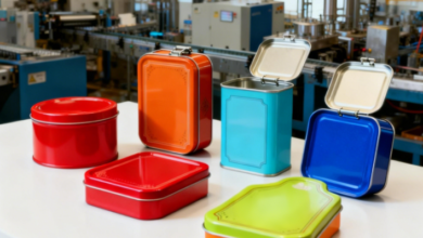 Custom tin cans with hinged lids: convenient for access and reusable